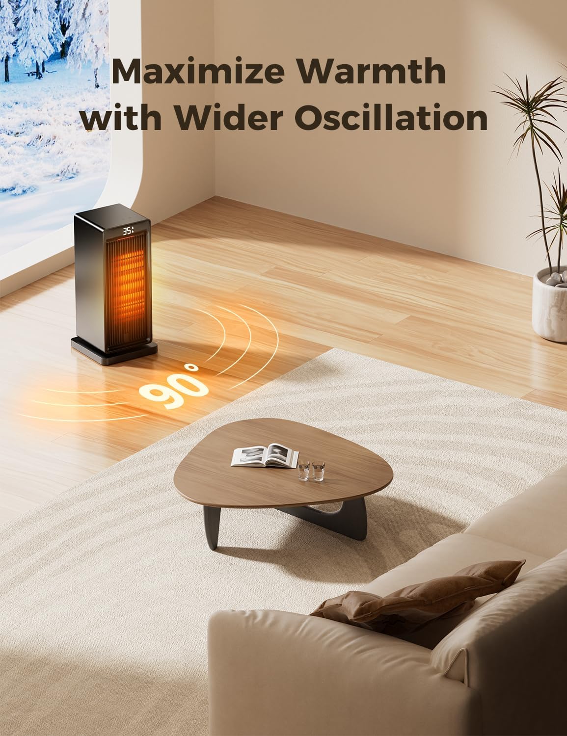 QEXREED Electric Heater DH-QN19 5