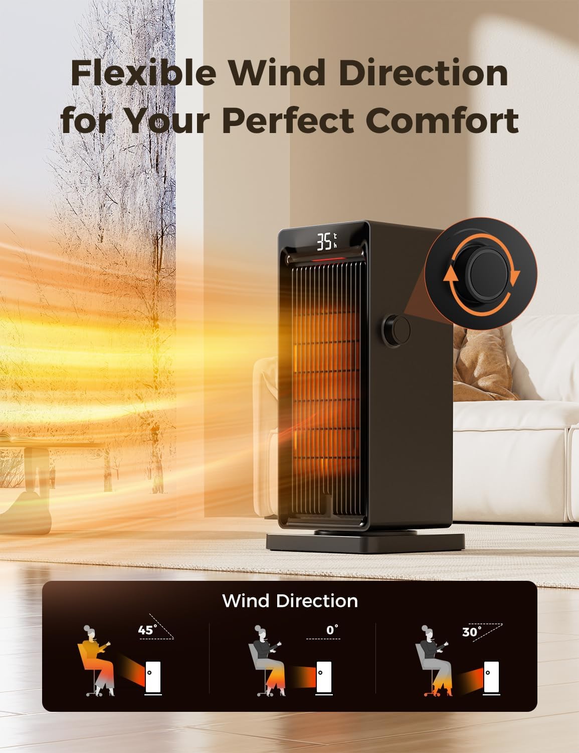 QEXREED Electric Heater DH-QN19 6